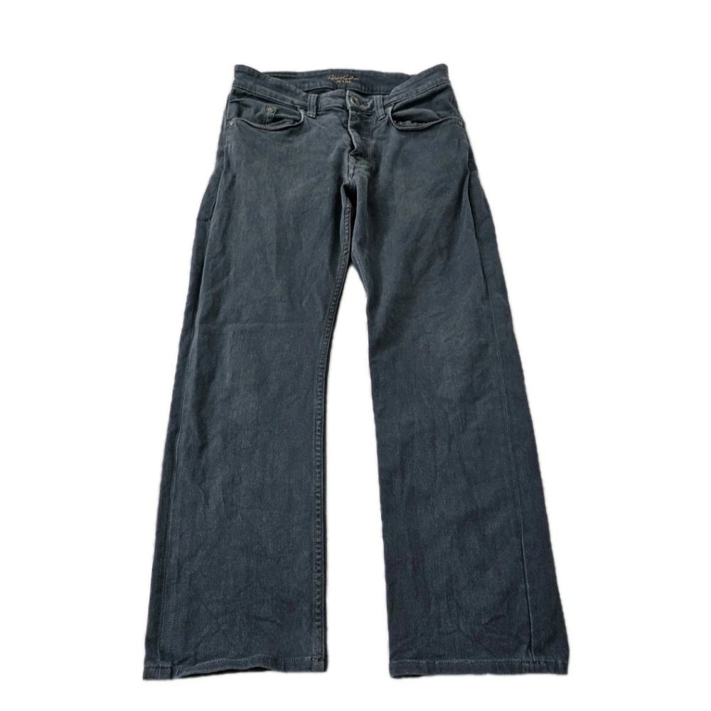 Robert Graham Classic Yates Jeans Men 30 x 28 Blue Denim Straight Italy